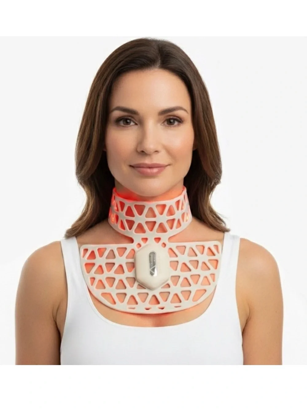 Lumina Numiere Feather Neck LED Mask NIB NWT